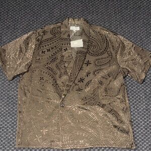 Kith Dark Brown Paisley Shirt